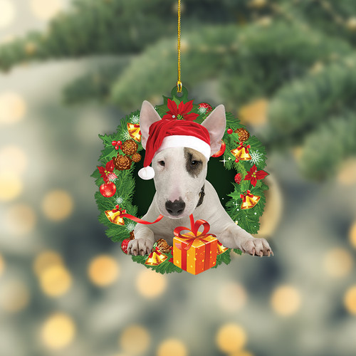 Bull terrier dog - bull, christmas