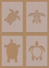 Turtle Stencils Mandala Mixed Designs Sea Beach Art A6 A5 A4 A3 Crafting DIY 
