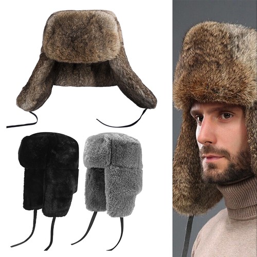 Hat rabbit fur earflap - rabbit, ski