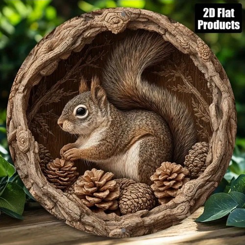 Cute squirrel garden plaque - cute,