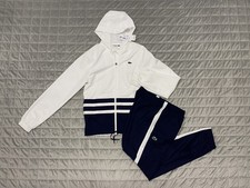 Lacoste Men’s Tennis Performance Tracksuit RRP £220 White/Navy Blue Size XS BNWT