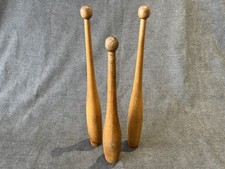 Antique Vintage Wooden Indian Clubs Juggling Exercise Pins