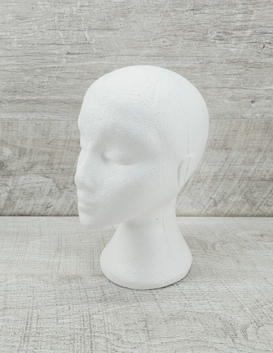 Styrofoam head display - styrofoam,
