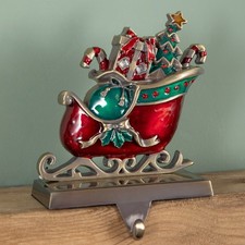 16cm Red and Green Santa