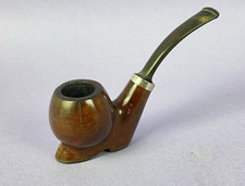 Vintage Real Briar Football Tobacco Smoking Pipe Boot & Ball Shaped