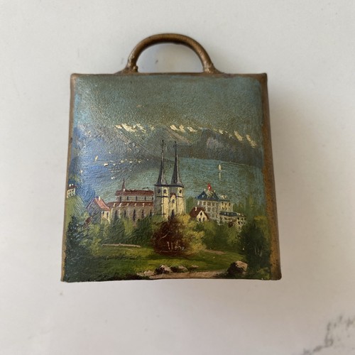 Antique swiss brass bell - bell, late