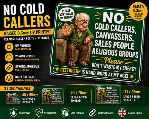 Cold callers door - no,