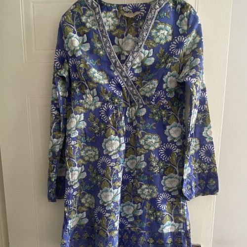 Anokhi east blue floral neck - east,