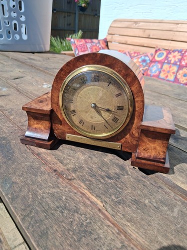 Vintage edwardian mantel clock - vintage,
