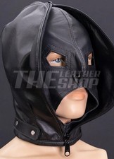 Bondage Hood Mask Cow Leather