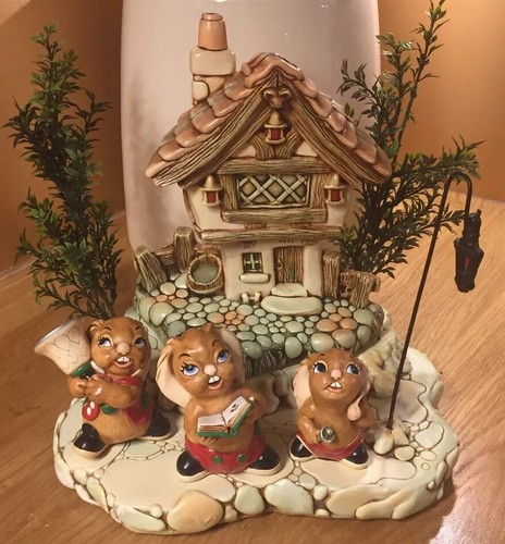 Pendelfin christmas scene - christmas,