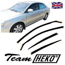 Heko Wind Deflectors For Toyota Avensis T25 Mk2 Saloon 4-Door 2003-09 4PC Tinted