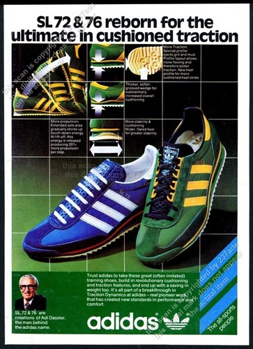 1978 adidas sl72 sl76 shoes - 1978,