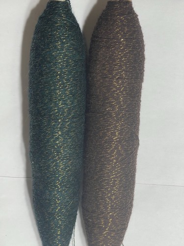 Vintage pure wool lurex yarn - pure,