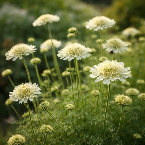 Scabiosa ochroleuca cream - scabiosa,