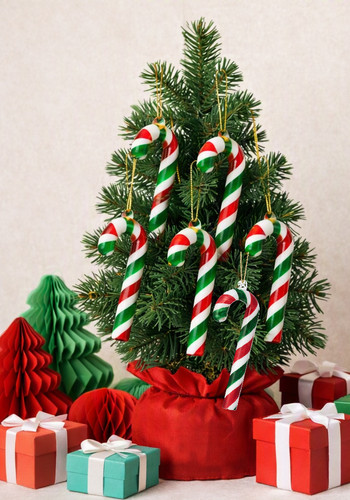 Sass belle glass candy cane - &,