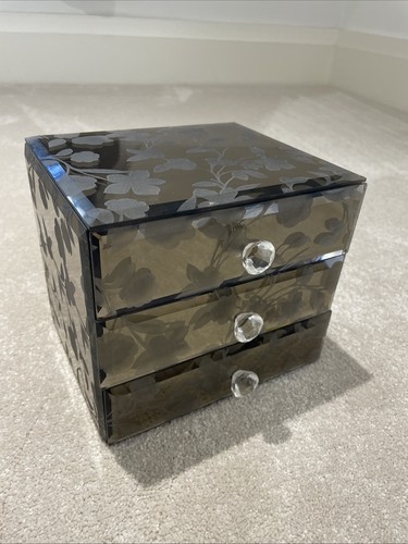 Mirrored glass jewellery box - mirrored,