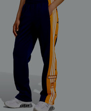 WOMENS ADIDAS ORIGINALS ADIBREAK POPPER TRACKPANTS BLUE/ORANGE  UK S,M,L RRP £65