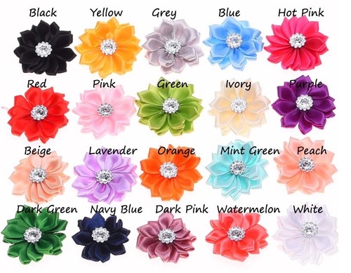 Diy satin daisy flower with - diy,