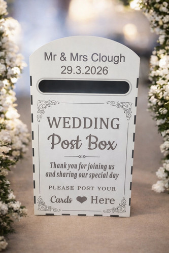 Post box personalised - post, wedding