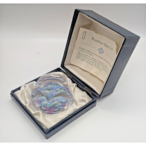 Whitefriars paperweight 1974 - whitefriars,