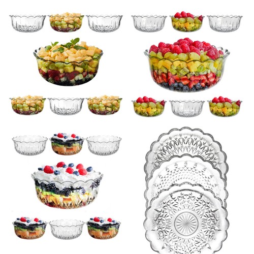 Trifle bowl set piece - trifle,