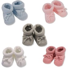 Newborn Baby Booties Knitted