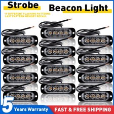 12v 24v Led Amber Strobe