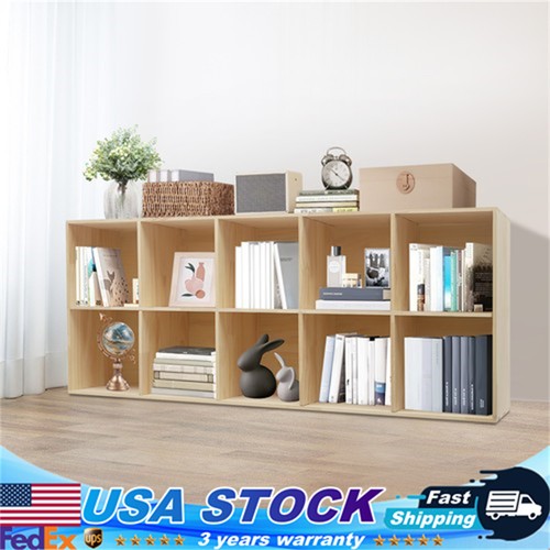 Tier wooden bookcase 59in - 2-tier, bookcase,