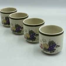 Royal Doulton ’Harvest Garland’ Set of 4 Egg Cups • Lambethware • 1976