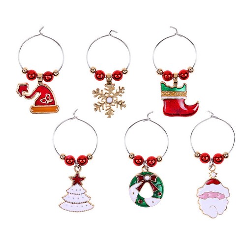 Pcs christmas metal wine - 12,