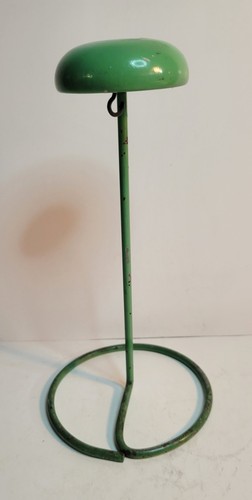 Vintage green metal millinery - vintage,