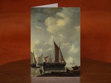 Coast Scene - A5 Art Print Card - attributed to Reinier Nooms