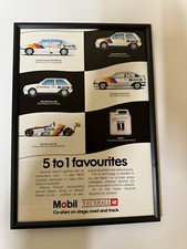 Framed Vauxhall Cavalier BTCC Magazine Advert Nova Astra GTE Rally Wall Art