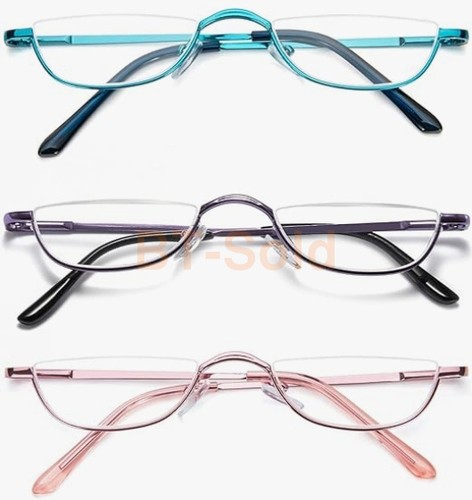 Reading glasses half moon semi - moon,