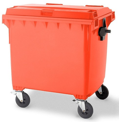 1100 wheelie bin - bin, red