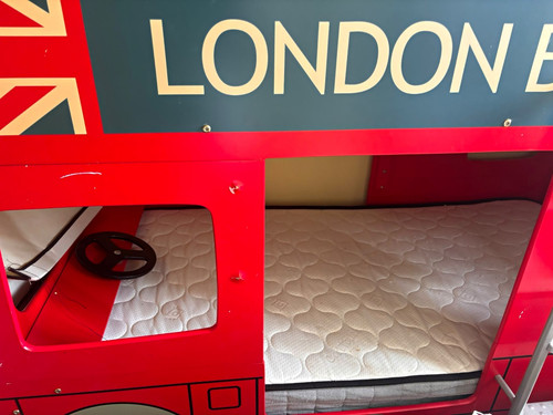 London bus wooden children - london,