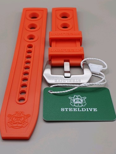 Steeldive orange 22mm auto - orange,