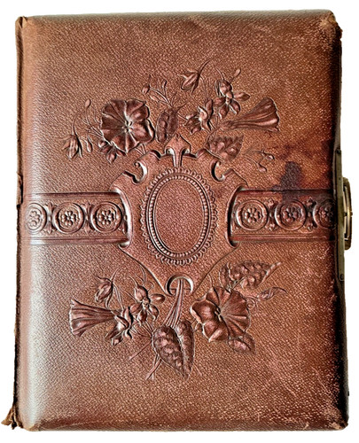 Victorian leather photo album - leather,