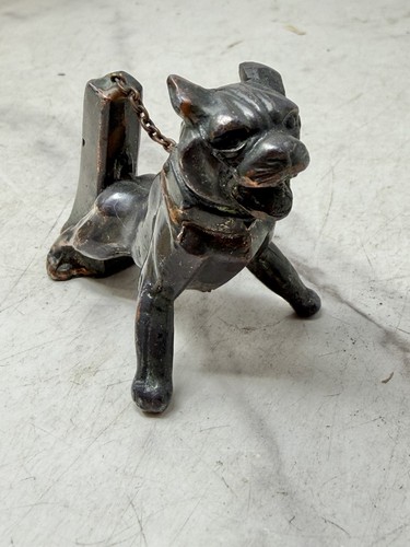 Antique cast metal - metal, bulldog