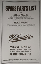 VELOCETTE 350 500 MSS VIPER