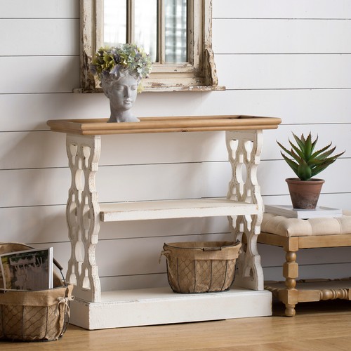 Distressed console table - distressed,