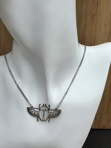 Egyptian scarab necklace - scarab,