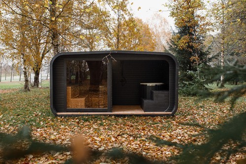 Luxury outdoor sauna - outdoor, &