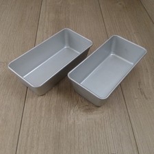 2 Prestige Loaf Cake Tins Vintage 8.75 x 4 x 2.25 Inch Aluminium 1LB Medium