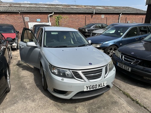Saab snow silver saloon - saab, 9-3