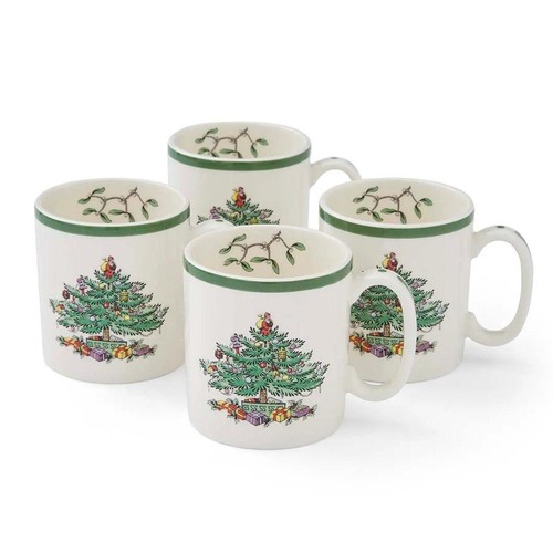 Spode christmas tree mug set - christmas,