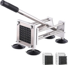 Professional Stainless Steel Potato Chipper with Multiple Blade Sizes