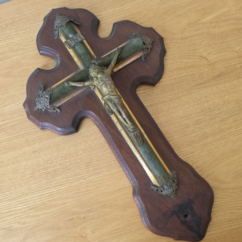 Antique french crucifix cross - antique,
