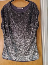 Mint Velvet Sequin T Shirt 16